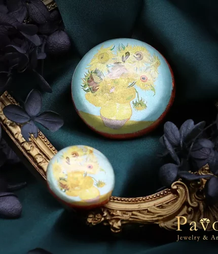 Vincent Van Gogh Vase with Twelve Sunflowers Art Gemstone Soap